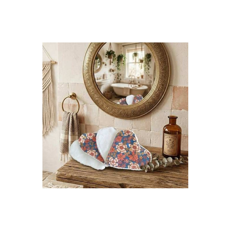 Lingettes Cœur Jardin de Nuit lot de 4