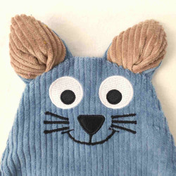doudou peluche chat chaton sur mesure personnalisable Gaston détail visage rigolo