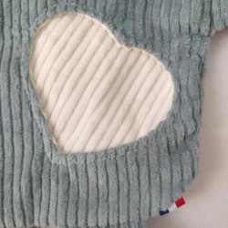 doudou peluche ours nounours Claude détail personnalisation personnalisable en brodant le prénom de l'enfant