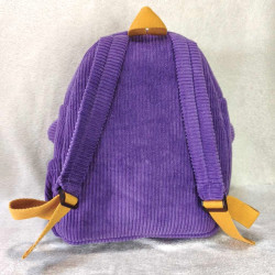 cartable sac à dos maternelle licorne velours violet dos