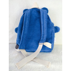 Sac à dos ourson bleu cobalt triangles