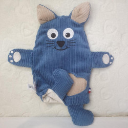 doudou peluche chat chaton sur mesure personnalisable Aristide marionnette