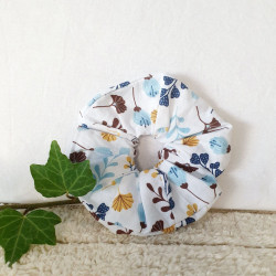 Chouchou tissu fleurs d'automne