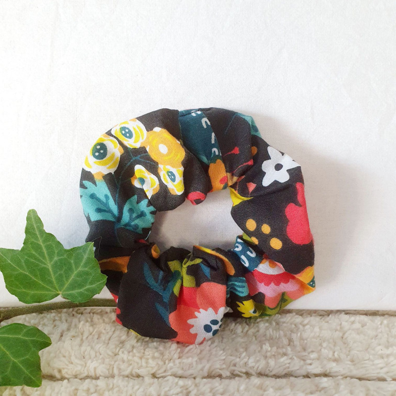 Chouchou tissu oiseaux