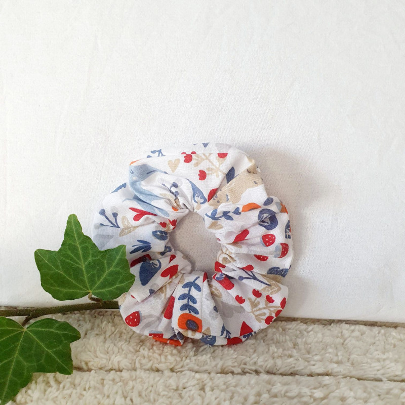 Chouchou tissu forêt d'automne