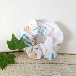 Chouchou tissu fleurs des champs