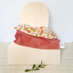Snood Paprika et renards oranges