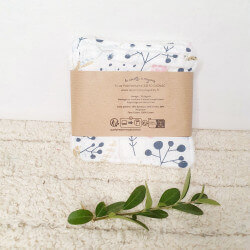 Lot de 5 lingettes lavables fleurs de printemps