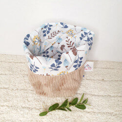 Panière Beige et fleurs d'automne