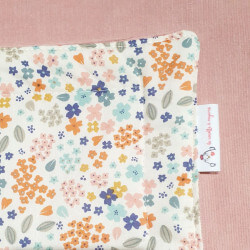 couverture velours rose imprimé forêt rose